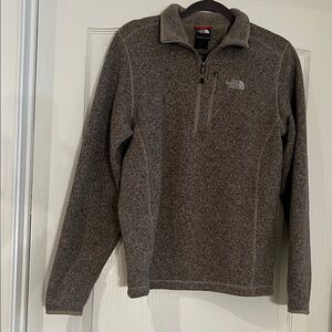 The North Face Men's Zip Up Sweater in Brown